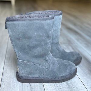 UGG brand grey sherpa lined boots SIZE 4